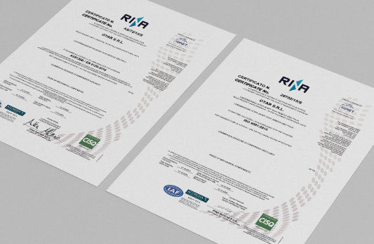 Otar Srl CERTIFICAZIONE
